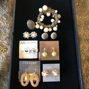 Earring ring and bracelet lot